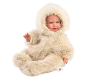 74507 Alicia Crying Baby Doll Teddy Bear Suit